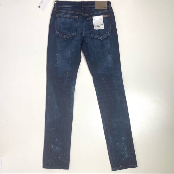Joe’s Jeans Mens Williams Slim Fit Collectors Edition Distressed Dark Blue Wash - Picture 3 of 12